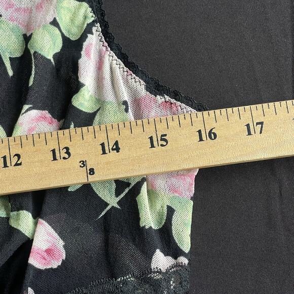 The Limited Womens Tank Top Medium Floral Mesh Lightweight Y2K Lace Trim - Picture 9 of 11